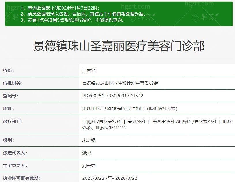 全新景德镇圣嘉丽医疗美容门诊部 价格表揭秘 祛痘350+ 护理指导详细